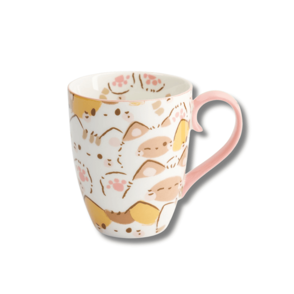 TOKYO DESIGN STUDIO Kawaii Cat Mug mit Geschenkbox – 8,5x10,2 cm / 340 ml - MAOMAO
