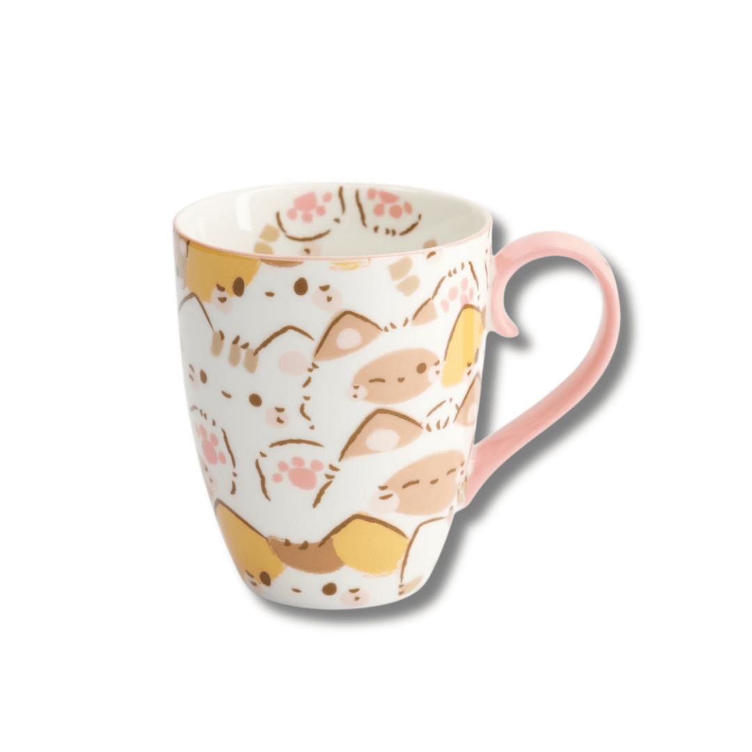 TOKYO DESIGN STUDIO Kawaii Cat Mug mit Geschenkbox – 8,5x10,2 cm / 340 ml - MAOMAO