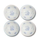 TOKYO DESIGN STUDIO Kawaii Lucky Cat Blue/Pink Reisschalen Geschenkset 4 Stück – 11,3x5,8 cm / 300 ml (A) Bild 2