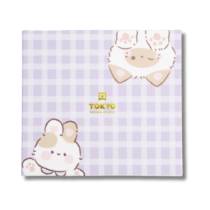 TOKYO DESIGN STUDIO Kawaii Rabbit Cat Sushi Geschenkset 6 - teilig – Rosa/Lila - MAOMAO
