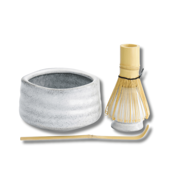 TOKYO DESIGN STUDIO Matcha Geschenkset Gurei Grau 4 teilig 11x9 cm - MAOMAO