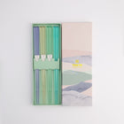 TOKYO DESIGN STUDIO Stäbchen Geschenkset 4 Paar Acryl Blau Bild 2