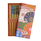 TOKYO DESIGN STUDIO Stäbchen Geschenkset 5 Paar Orange Blumen Bild 2