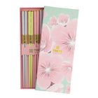 TOKYO DESIGN STUDIO Stäbchen Geschenkset 5 Paar Pink Sakura Bild 1