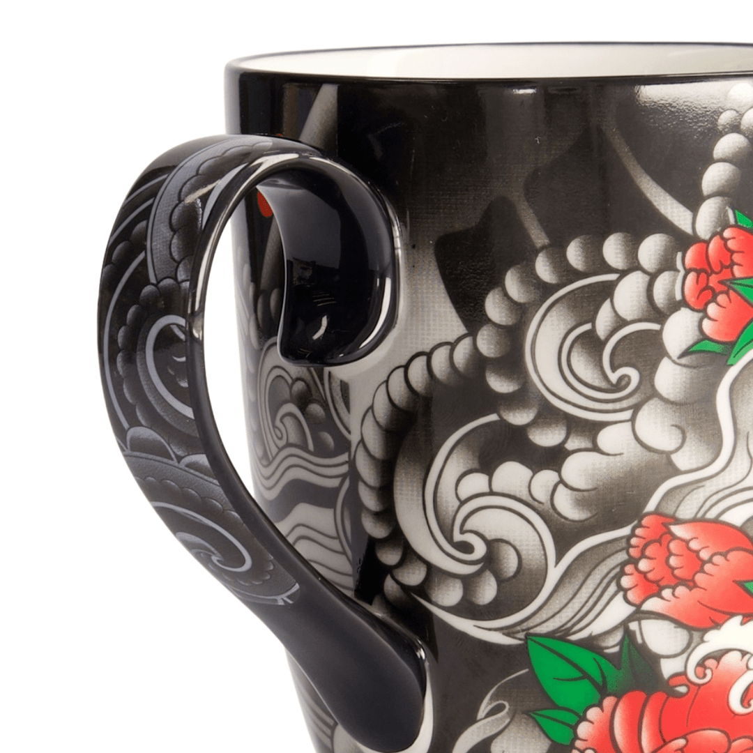TOKYO DESIGN STUDIO Yakuza Carp Mug mit Geschenkbox – 8,5x10,2 cm / 340 ml - MAOMAO