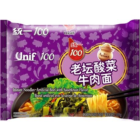 TONGYI Instant Nudeln Rind & Sauerkraut 119g - MAOMAO