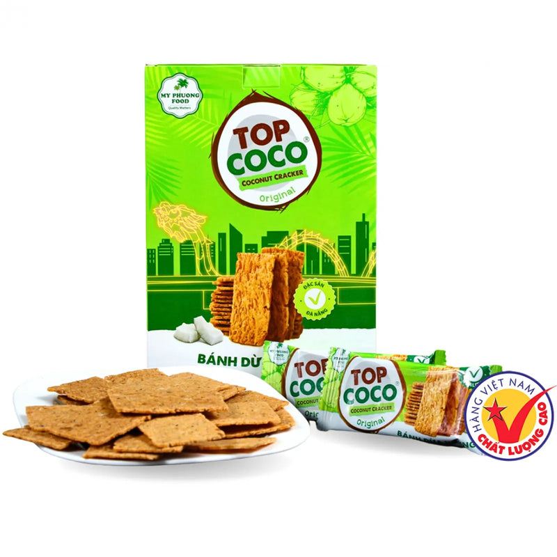 TOPCOCO 椰子薄脆饼干 原味 150克