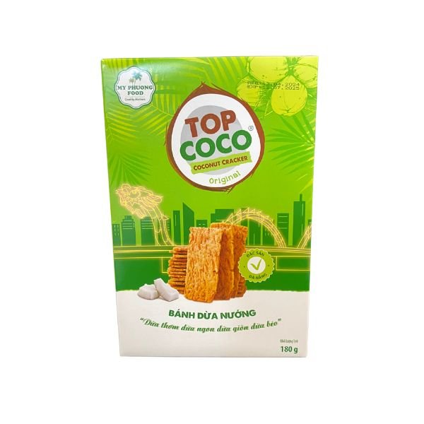 TOPCOCO Coconut Crackers Original 180g
