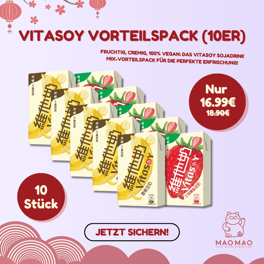 VITASOY Sojadrink Vegan Vorteilspack Set (10er) - MAOMAO