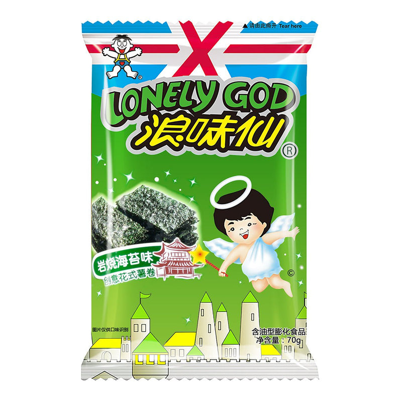WANT WANT Lonely God Potato Spirals Seaweed Flavor 70g