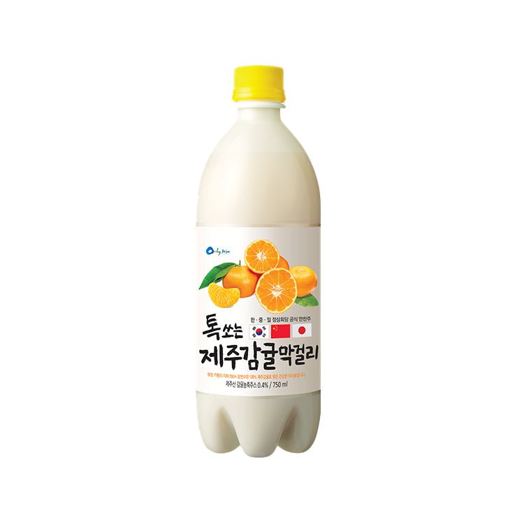 WOORISOOL Makgeolli Reiswein Jeju Mandarine (6% Alc.) 750ml (EINWEG) - MAOMAO
