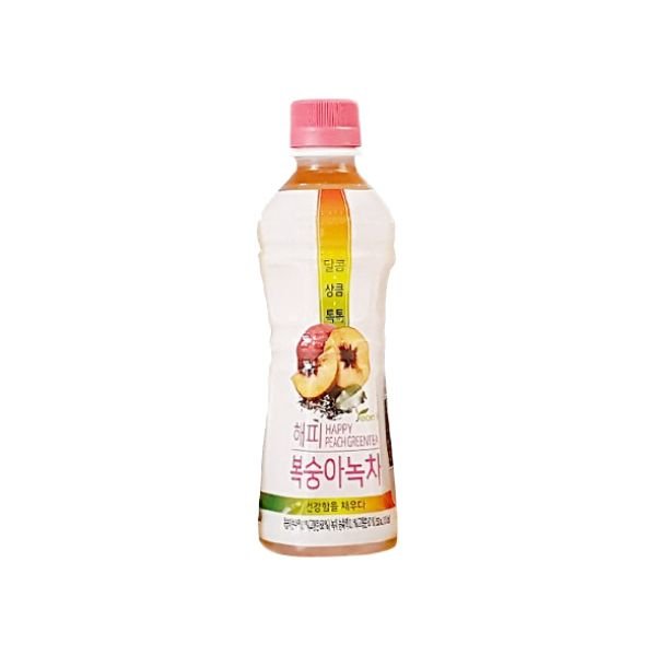 YEONHO Happy Pfirsich Grüner Tee 350ml (EINWEG)