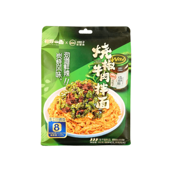 YOU NI YI MIAN Instant Noodles Sichuan Pepper Beef 182g