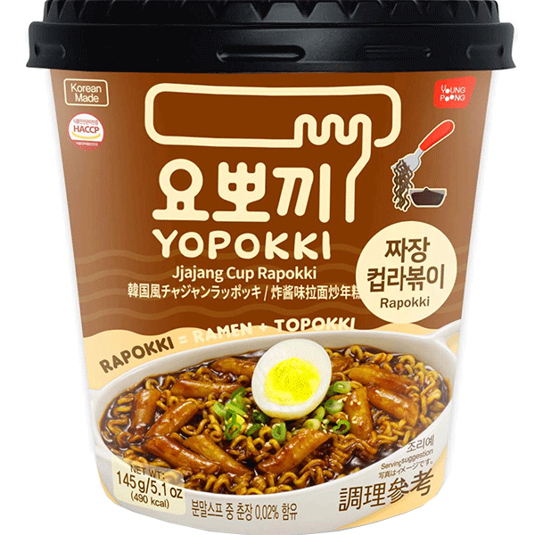 YOUNG POONG YOPOKKI Rapokki Jjajang schwarze Bohne 145g