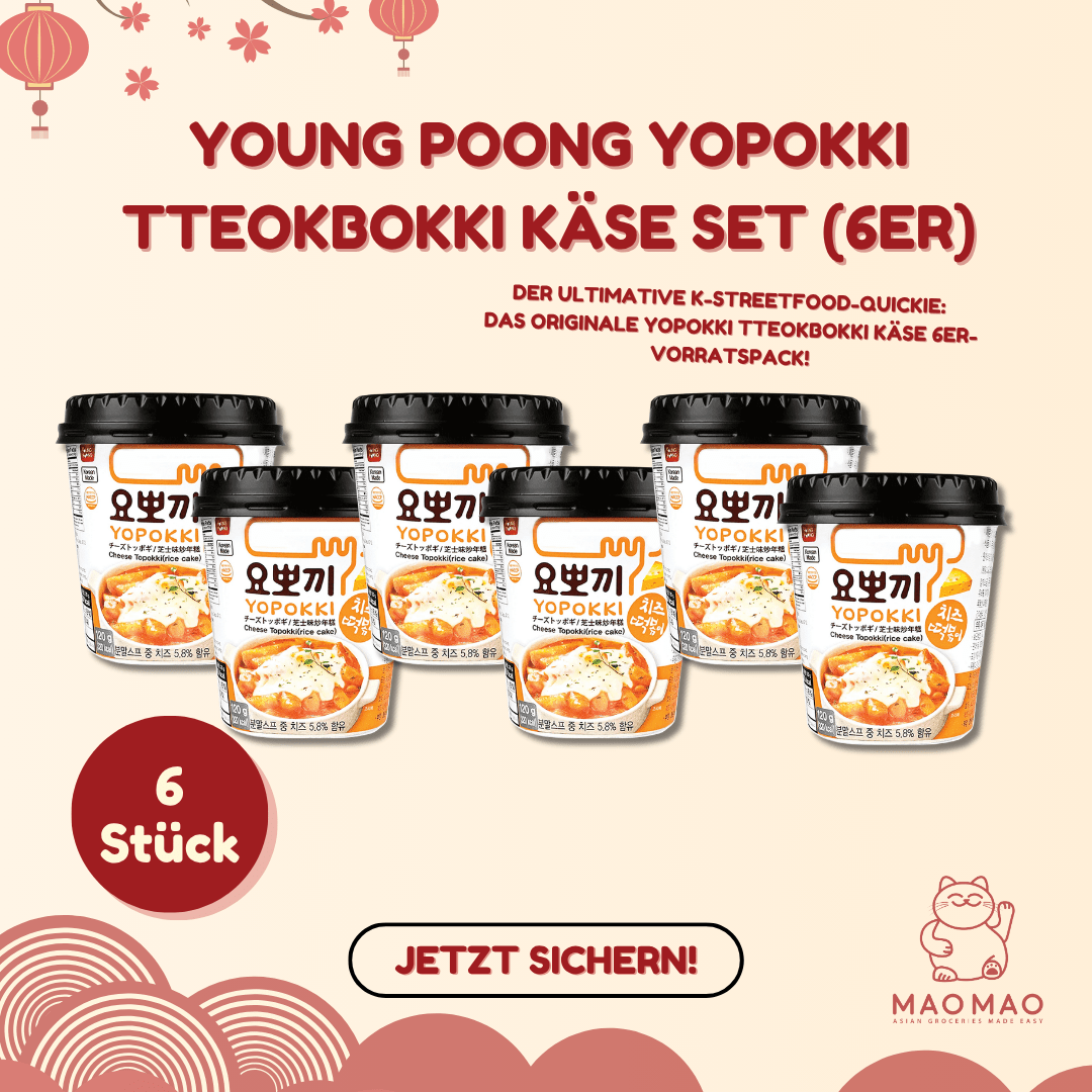 YOUNG POONG YOPOKKI Tteokbokki Käse Set (6er) - MAOMAO