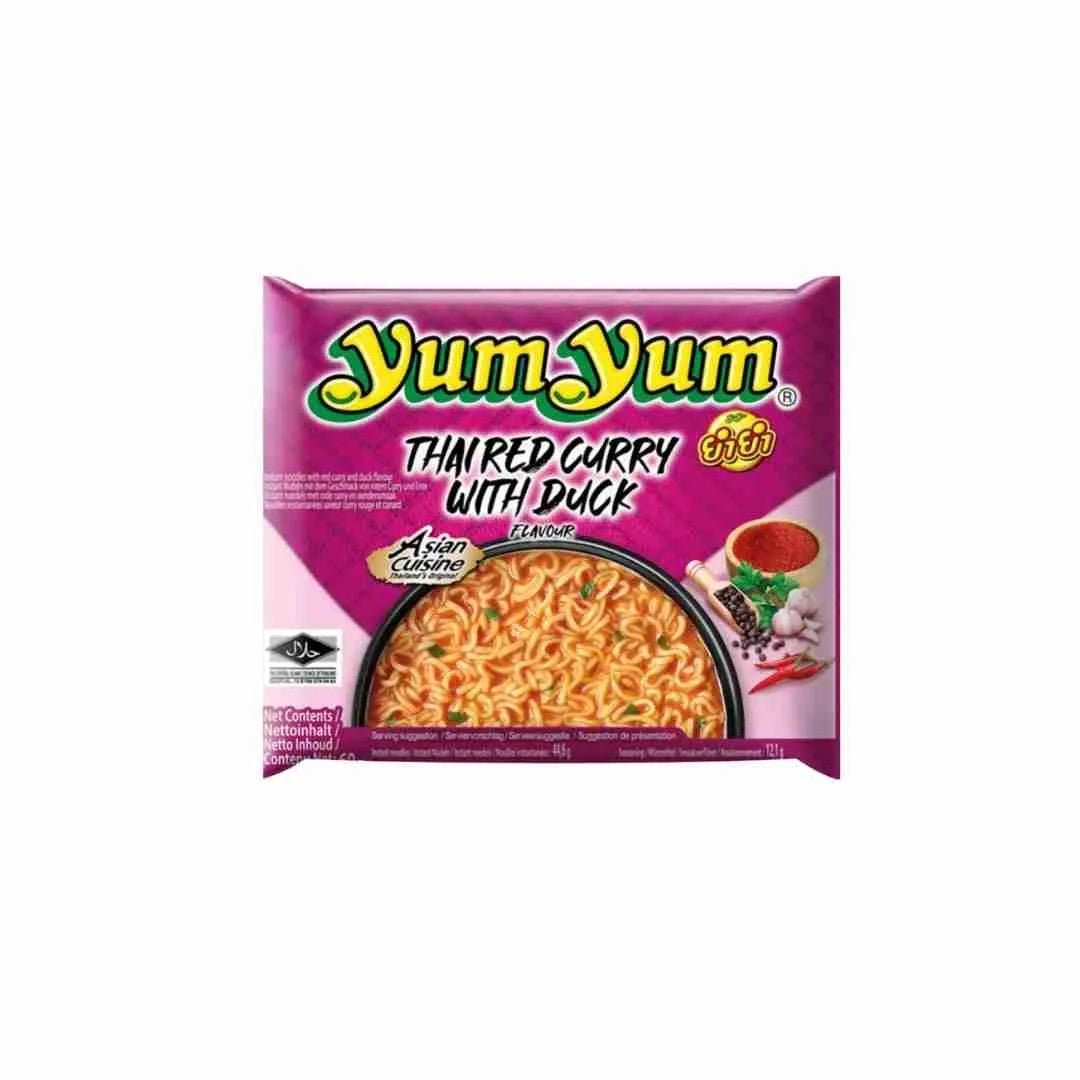 YUM YUM Instant Nudeln Thai Rotes Curry mit Enten Geschmack 60g - MAOMAO