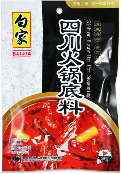 BAIJIA Hot Pot Spice Mix Spicy Sichuan 200g
