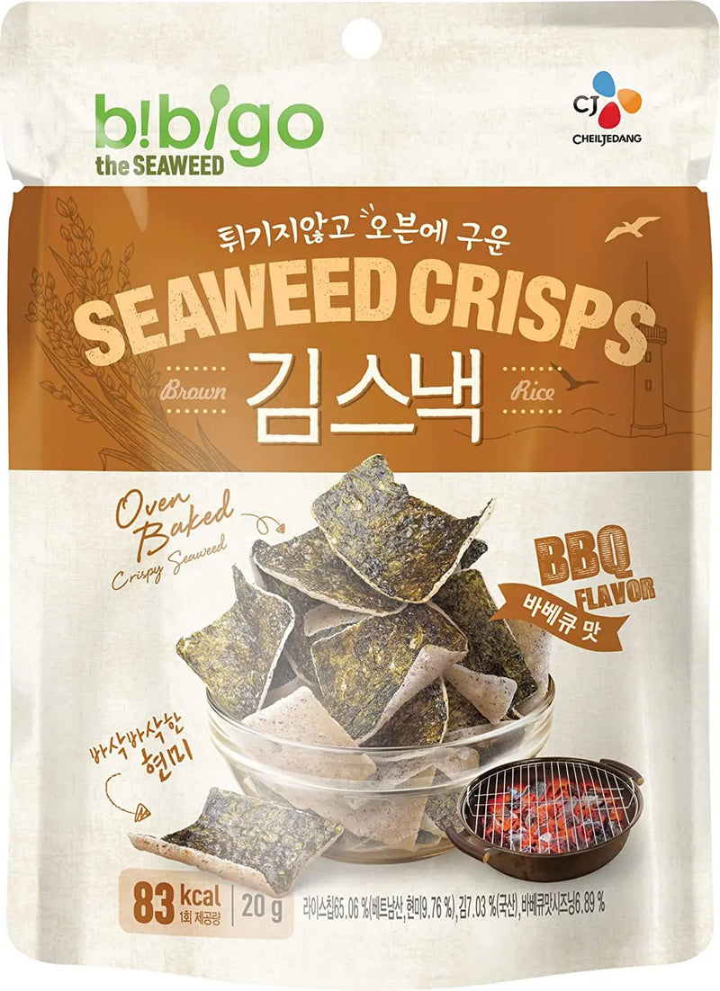 BIBIGO Seaweed Rice Chips BBQ 20g