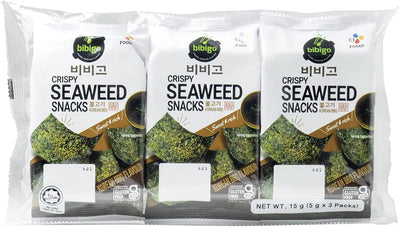 BIBIGO Seaweed Snack Korean BBQ 15g (5g x 3)