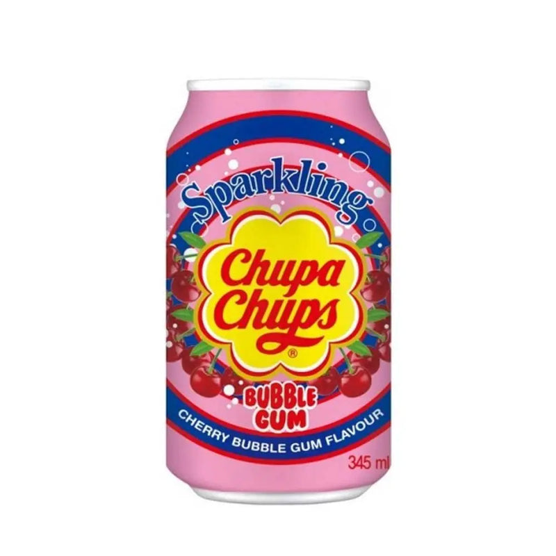 CHUPA CHUPS Soda Bubble Gum Cherry 345ml (ONE-WAY)
