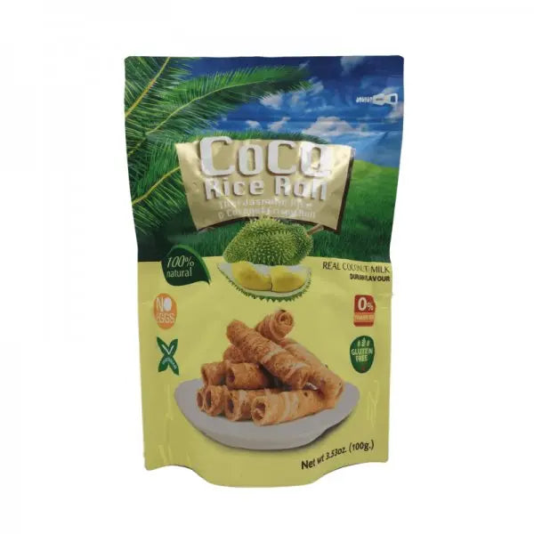 COCO knusprige Reisrolle Durian 100g