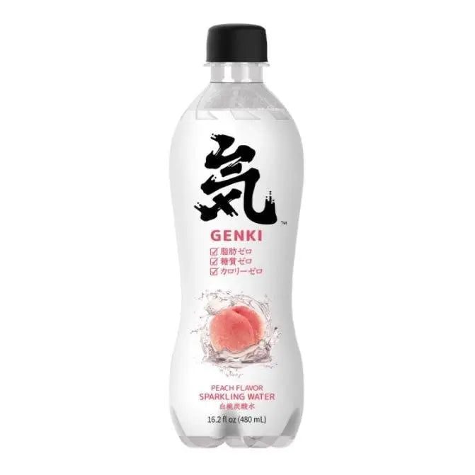 GENKI FOREST Sprudelwasser mit Pfirsich Geschmack 480ml - MAOMAO