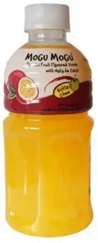 MOGU MOGU Passion Fruit Drink with Nata De Coco 320ml (ONE-WAY)