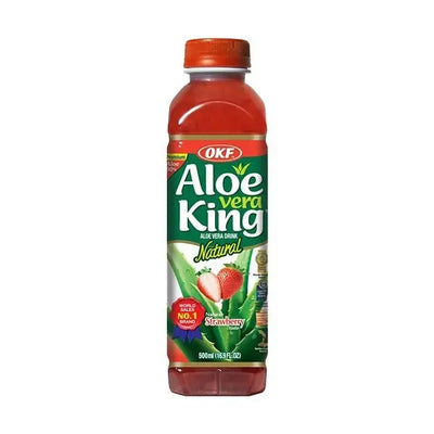 OKF Aloe Vera Drink Strawberry 500ml (DISPOSABLE)