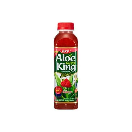 OKF Aloe Vera Drink Raspberry 500ml (DISPOSABLE)