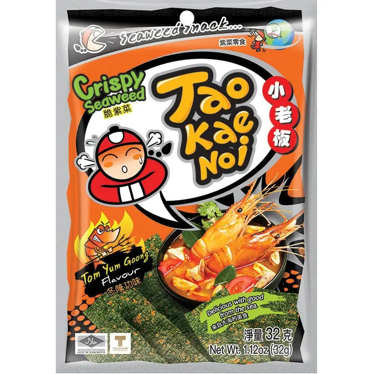 TAOKAENOI Crispy Seaweed Tom Yum Goong 32g