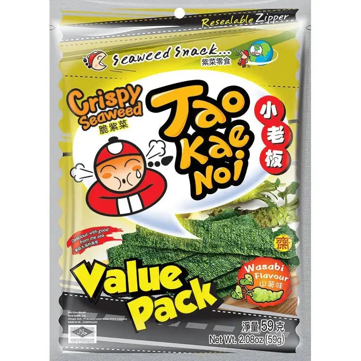TAOKAENOI Knuspriger Seetang Wasabi 59g