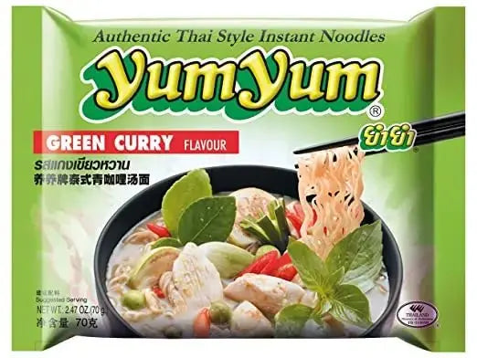 YUM YUM Instant Nudeln Grüner Curry Geschmack 60g
