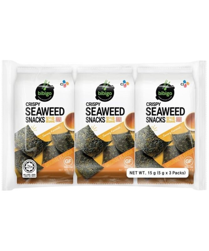 BIBIGO Roasted Seaweed Snack Original Sesame 15g (5g x 3)