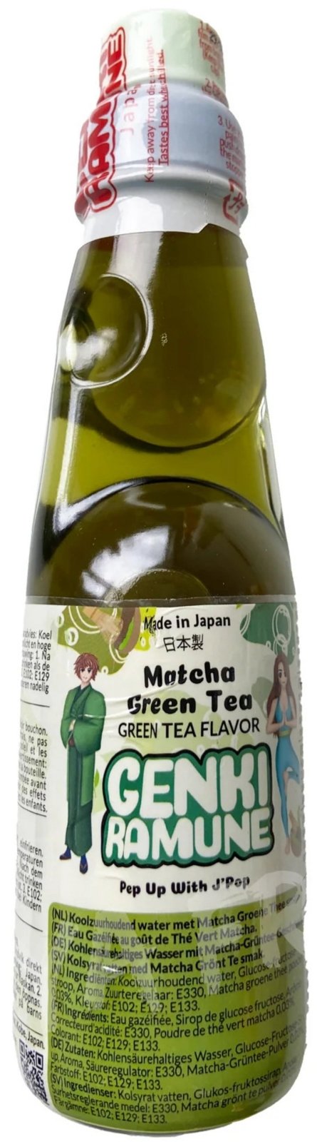 GENKI RAMUNE Matcha 200ml - MAOMAO