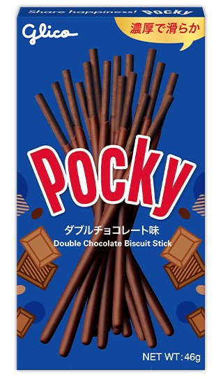 GLICO Pocky Sticks Double Chocolate 46g - MAOMAO