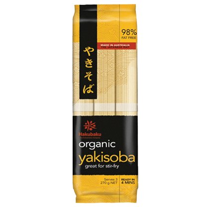 HAKUBAKU Bio Yakisoba Nudeln 270g - MAOMAO