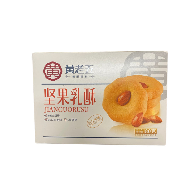 HUANGLAOWU Nussgebäck mit Mandelgeschmack 80g