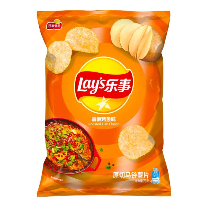 LAY'S Kartoffelchips Gegrillter Fisch 70g