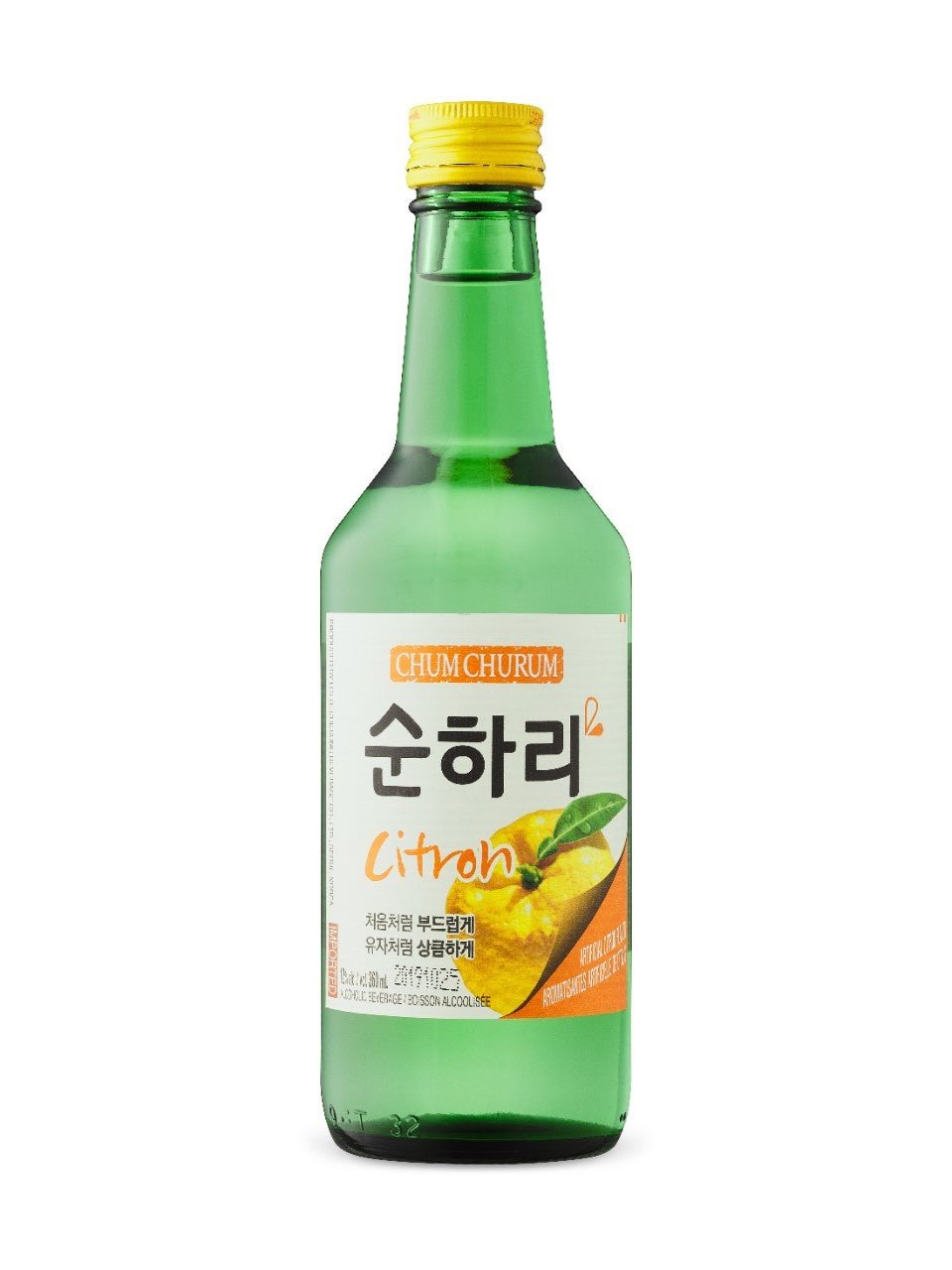 LOTTE CHUM CHURUM Zitrone [Soju] (12% Alc.) 360ml - MAOMAO