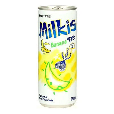 LOTTE MILKIS Soft Drink Banana 250ml (DISPOSABLE)