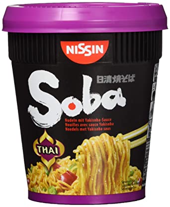 NISSIN Instant Cup Nudeln Soba Wok Thai Curry 90g - MAOMAO