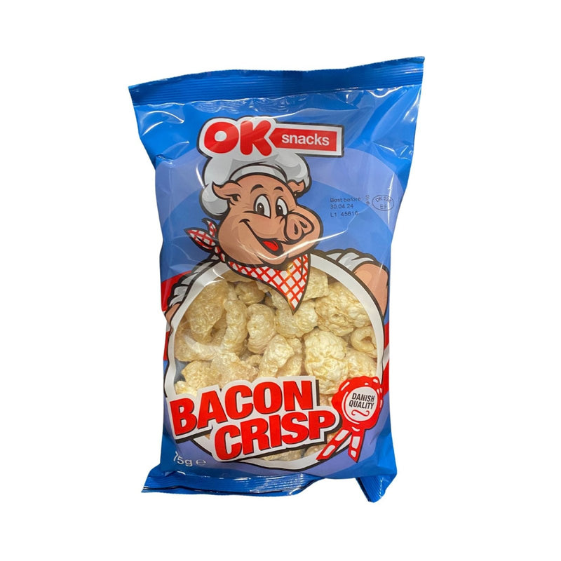 OK SNACKS Bacon Crisp bacon crusts salted 75g