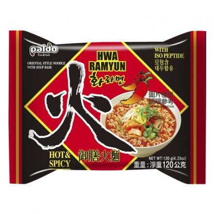 PALDO Hwa Ramen Hot & Spicy 120g - MAOMAO