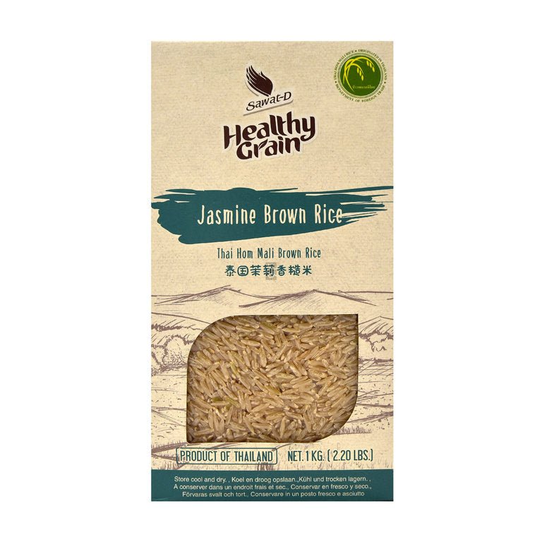 SAWAT-D HEALTHY GRAIN Jasmin Brauner Reis 1kg - MAOMAO