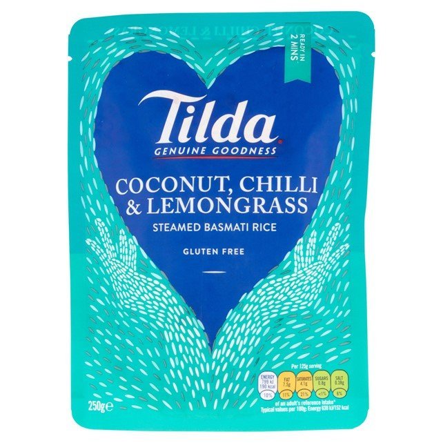 Tilda Gedämpfter Basmatireis Kokosnuss-Chili und Zitronengras 250g - MAOMAO