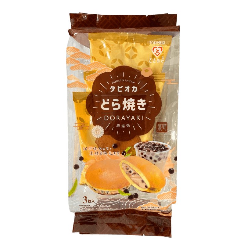 TOKIMEKI Dorayaki Kuchen Bubble Tea Geschmack (3 Stück) 165g - MAOMAO