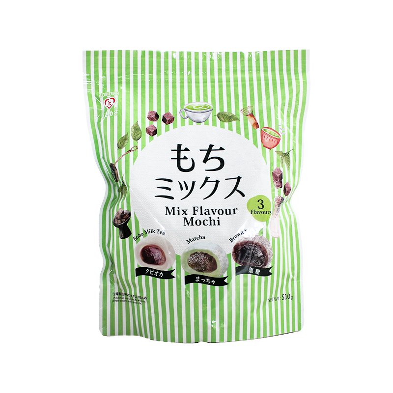 TOKIMEKI Mochi Mix - Boba Milchtee, Matcha, Brauner Zucker